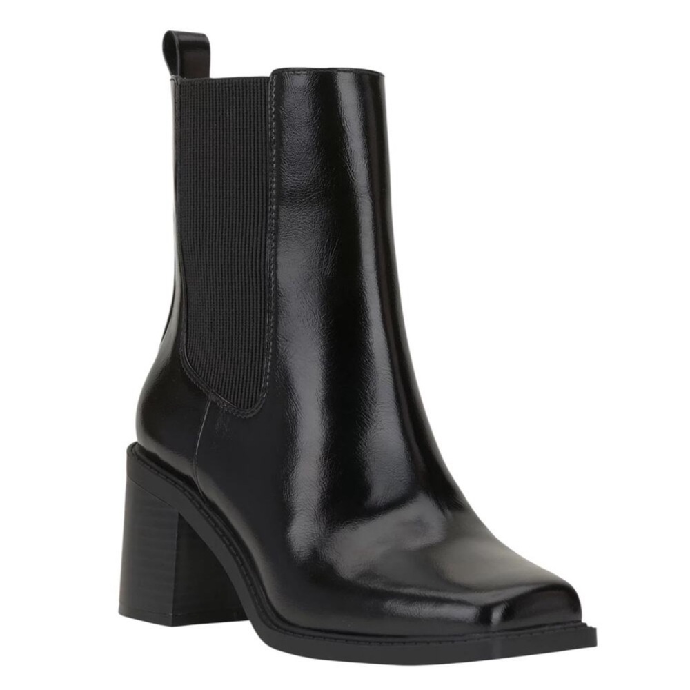 NEW I.N.C Women's Mapiya Mapiya Square Toe Block Heel Booties Black Size 9